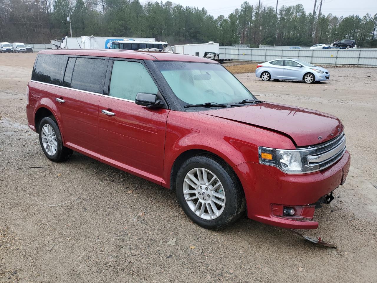 2019 Ford Flex VIN 2FMHK6C83KBA37963 Copart auction photo, front end / side damage thumbnail 4
