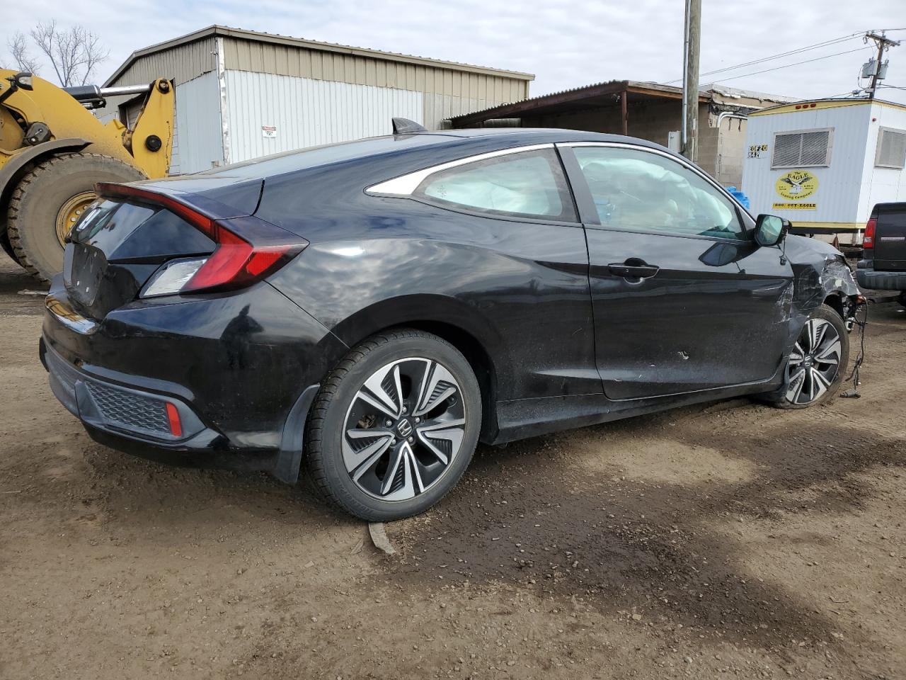 2018 Honda Civic VIN 2HGFC3B75JH353555 Copart auction photo, front end / side damage thumbnail 3