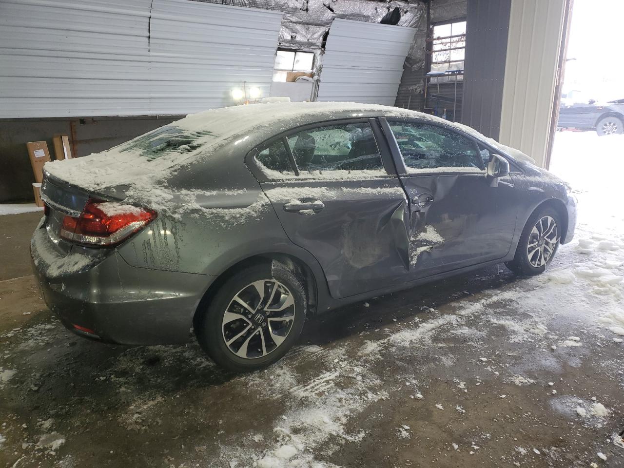 2013 Honda Civic VIN 19XFB2F84DE261920 Copart auction photo, side damage thumbnail 3
