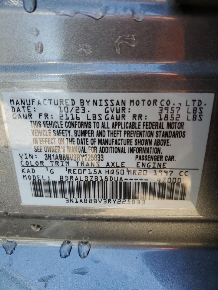 2024 Nissan Sentra VIN 3N1AB8BV3RY225833 Copart auction photo, front end damage thumbnail 12