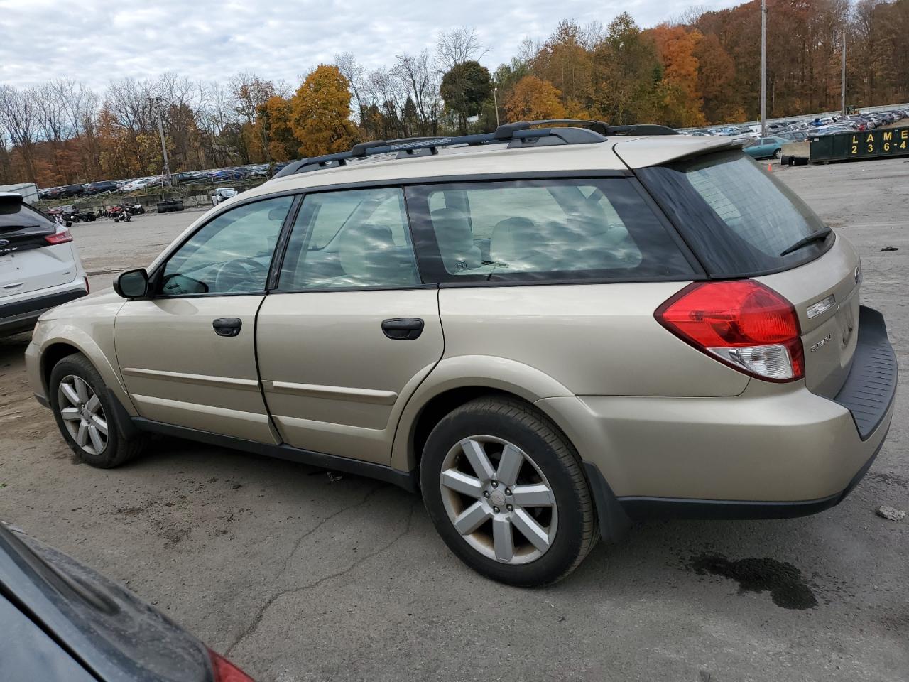 2008 Subaru Outback VIN 4S4BP61C487337091 Copart auction photo, front end / side damage thumbnail 2