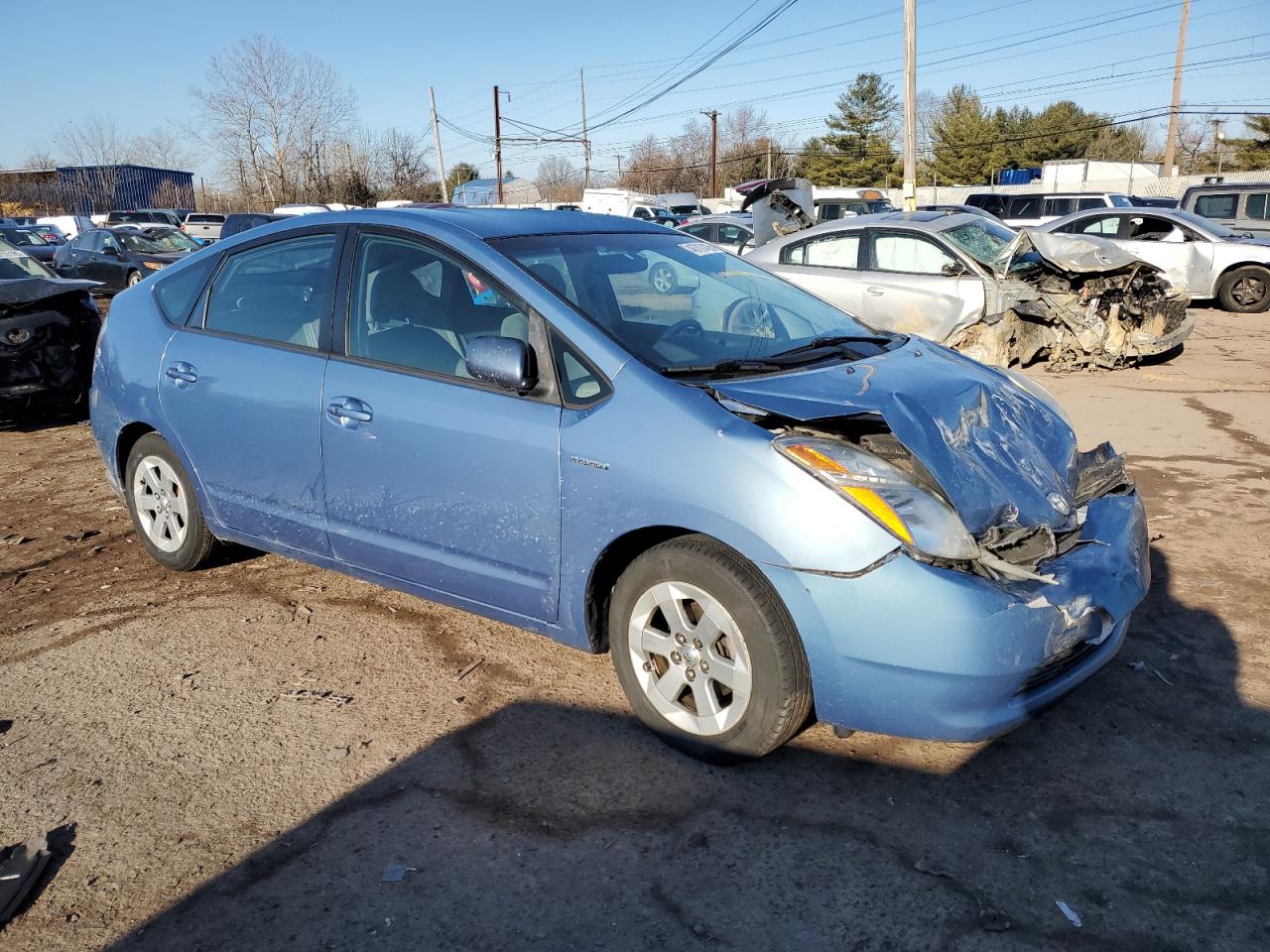 2009 Toyota Prius VIN JTDKB20U797880748 Copart auction photo, front end / side damage thumbnail 4