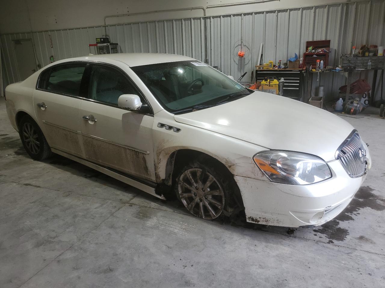 2011 Buick Lucerne VIN 1G4HA5EM1BU140168 Copart auction photo, front end / undercarriage damage thumbnail 4