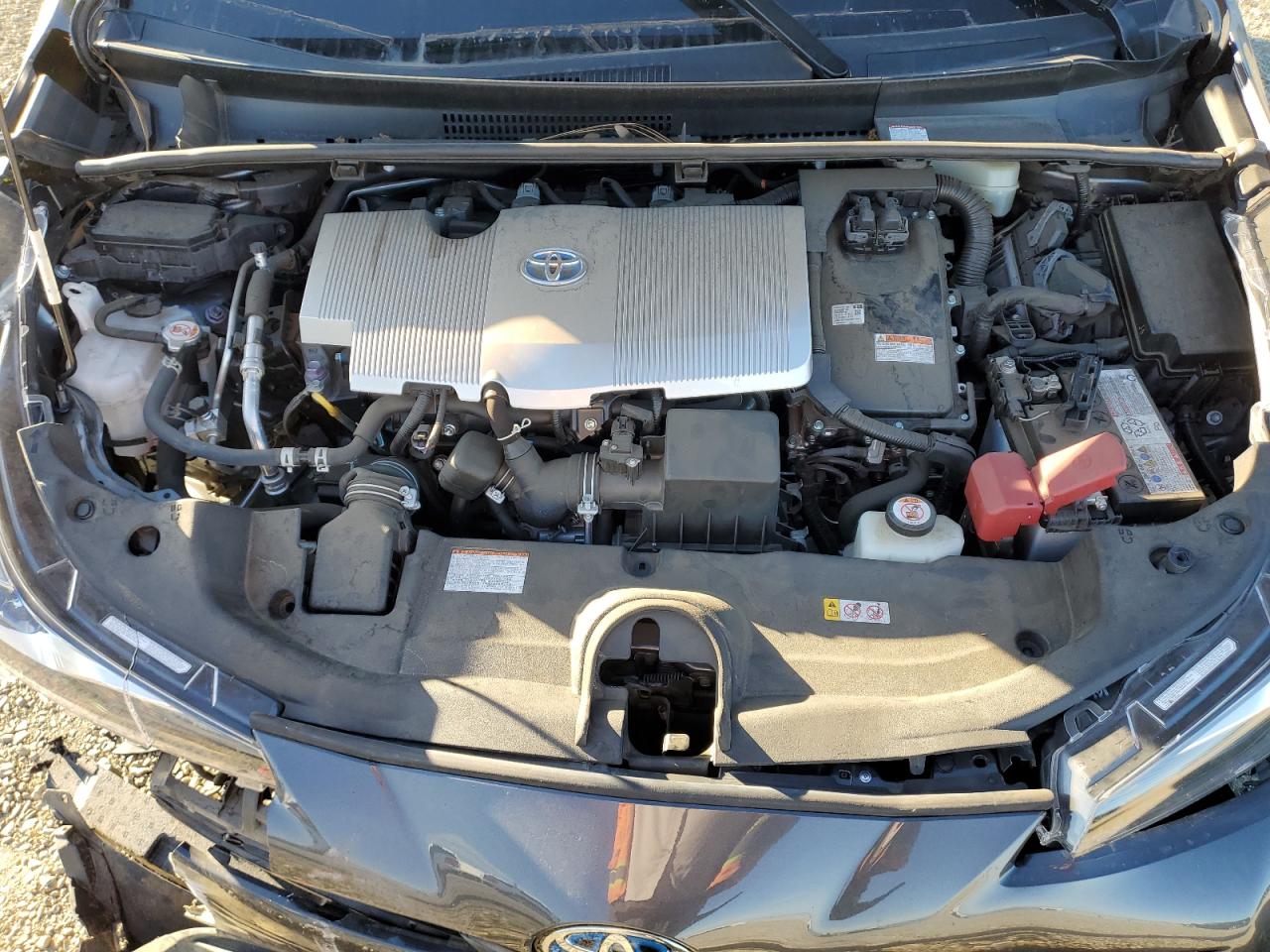 2021 Toyota Prius VIN JTDKAMFUXM3131691 Copart auction photo, front end damage thumbnail 12