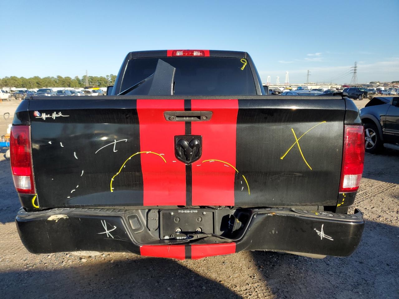 2017 RAM 1500 VIN 3C6JR6AG8HG504979 Copart auction photo, front end / rear end damage thumbnail 6