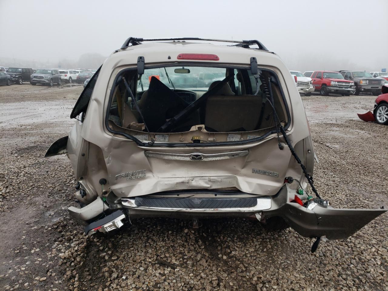 2001 Mazda Tribute VIN 4F2YU08121KM55426 Copart auction photo, rear end / front end damage thumbnail 6