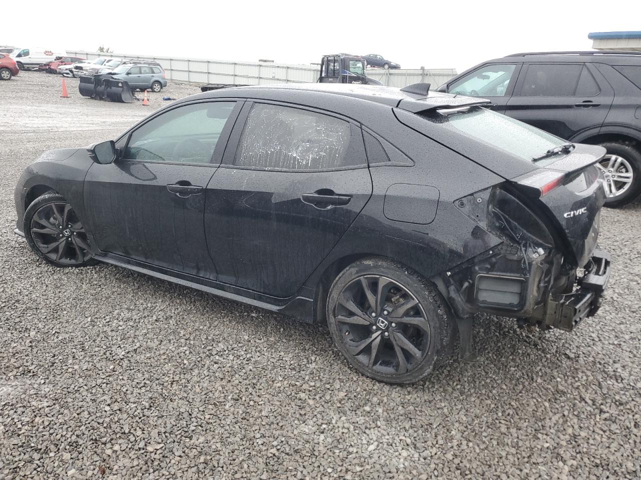2018 Honda Civic VIN SHHFK7H96JU202035 Copart auction photo, rear end / side damage thumbnail 2