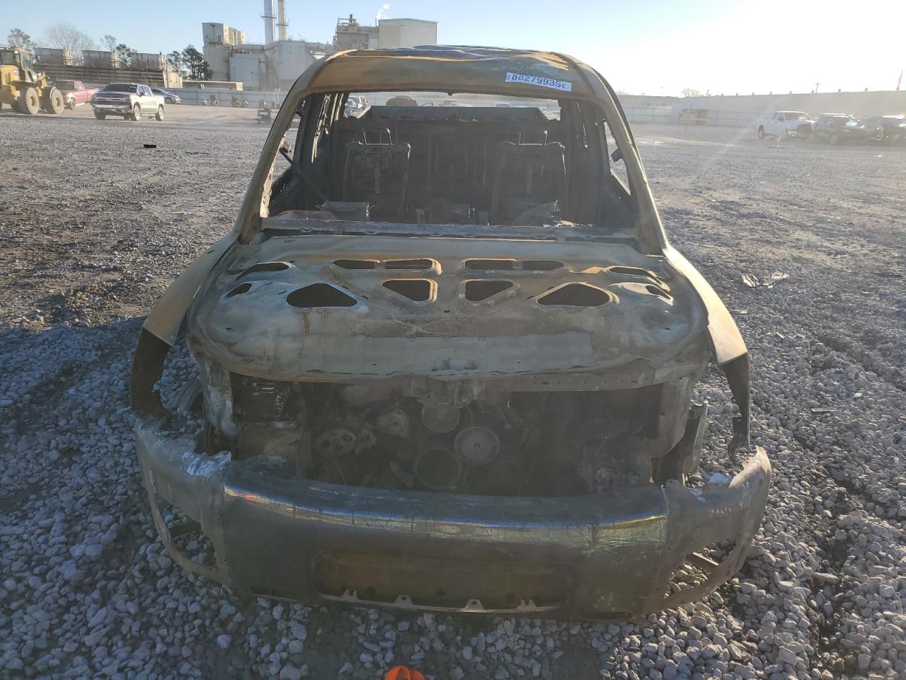 2005 Nissan Titan VIN 1N6BA07A75N570217 Copart auction photo, burn damage thumbnail 5