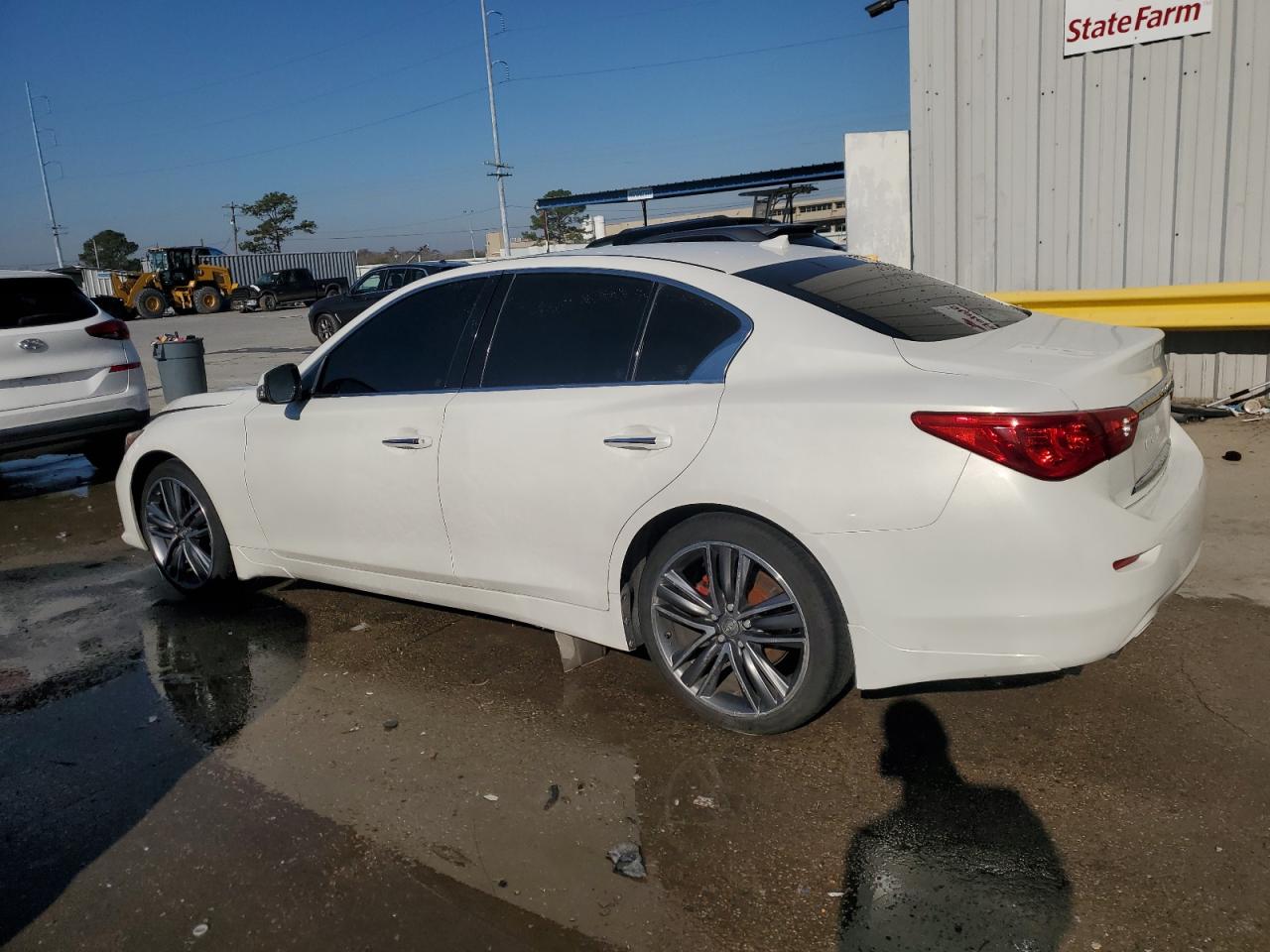 2014 Infiniti Q50 VIN JN1BV7AP3EM691851 Copart auction photo, burn - engine / burn - interior damage thumbnail 2