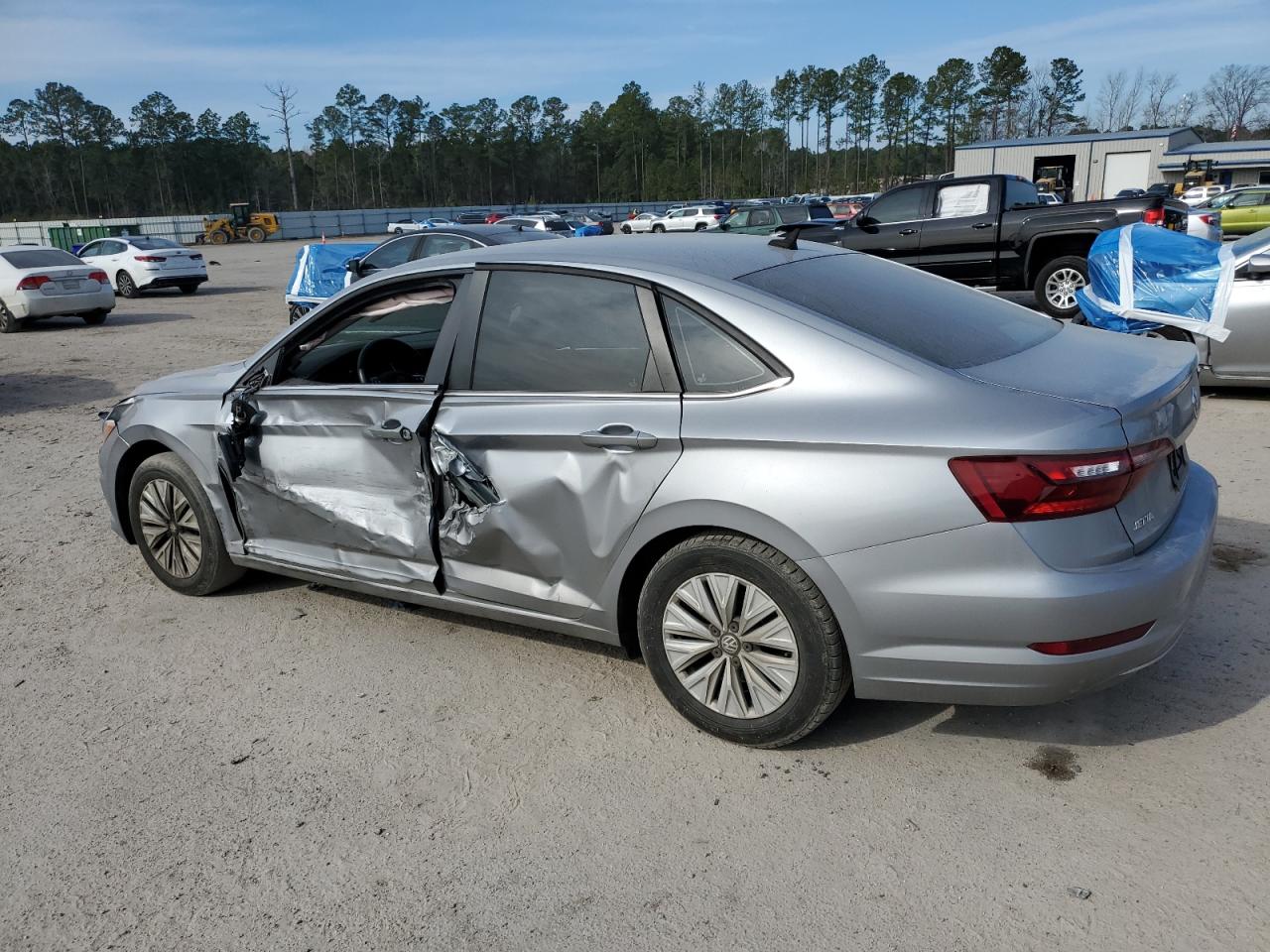 2020 Volkswagen Jetta VIN 3VWCB7BU3LM017809 Copart auction photo, side / front end damage thumbnail 2