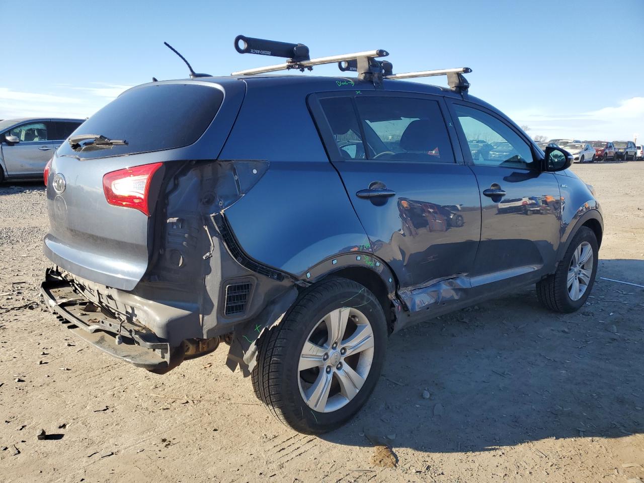 2012 KIA Sportage VIN KNDPBCA22C7293406 Copart auction photo, rear end / minor dent/scratches damage thumbnail 3