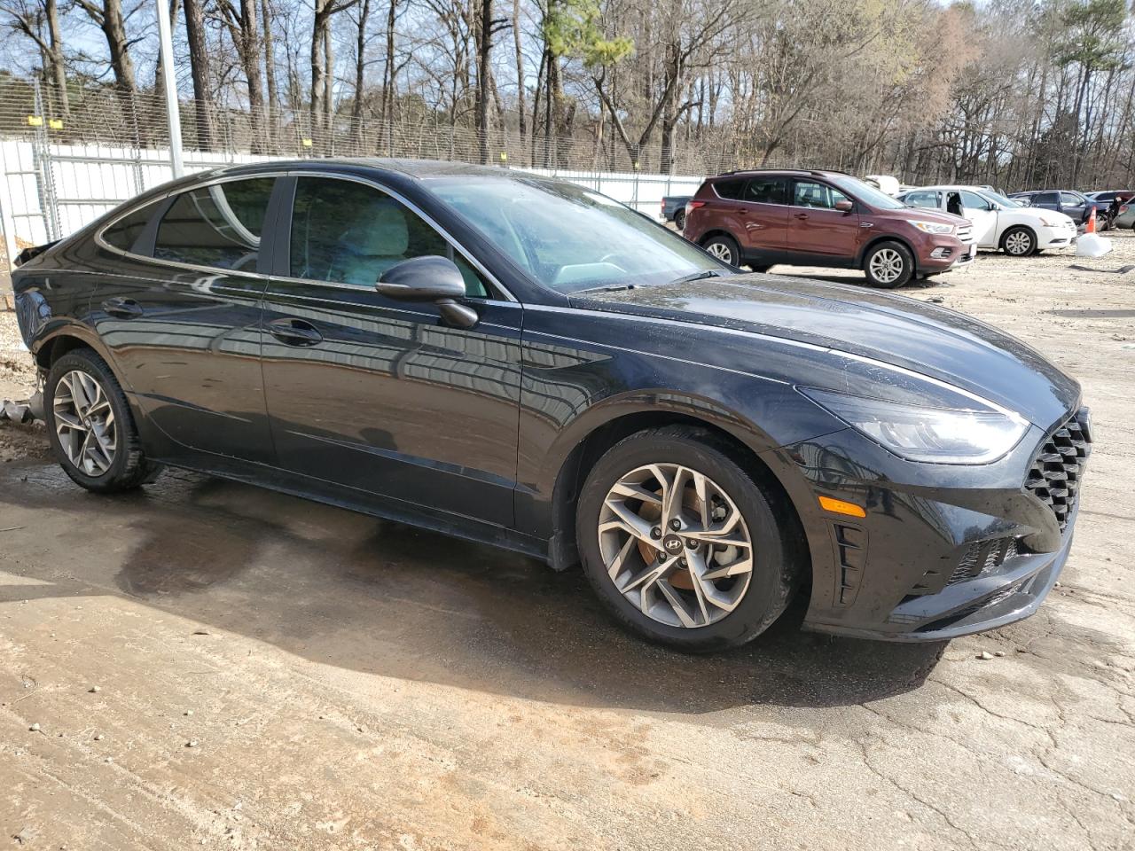 2022 Hyundai Sonata VIN KMHL64JA0NA232041 Copart auction photo, rear end damage thumbnail 4