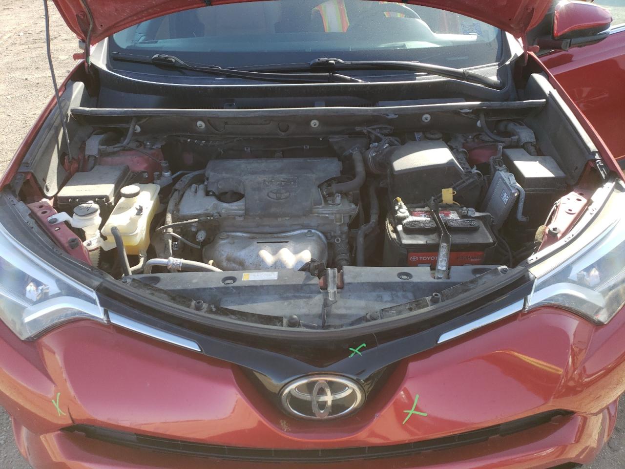 2016 Toyota RAV 4 VIN 2T3DFREV2GW489788 Copart auction photo, front end / rear end damage thumbnail 12