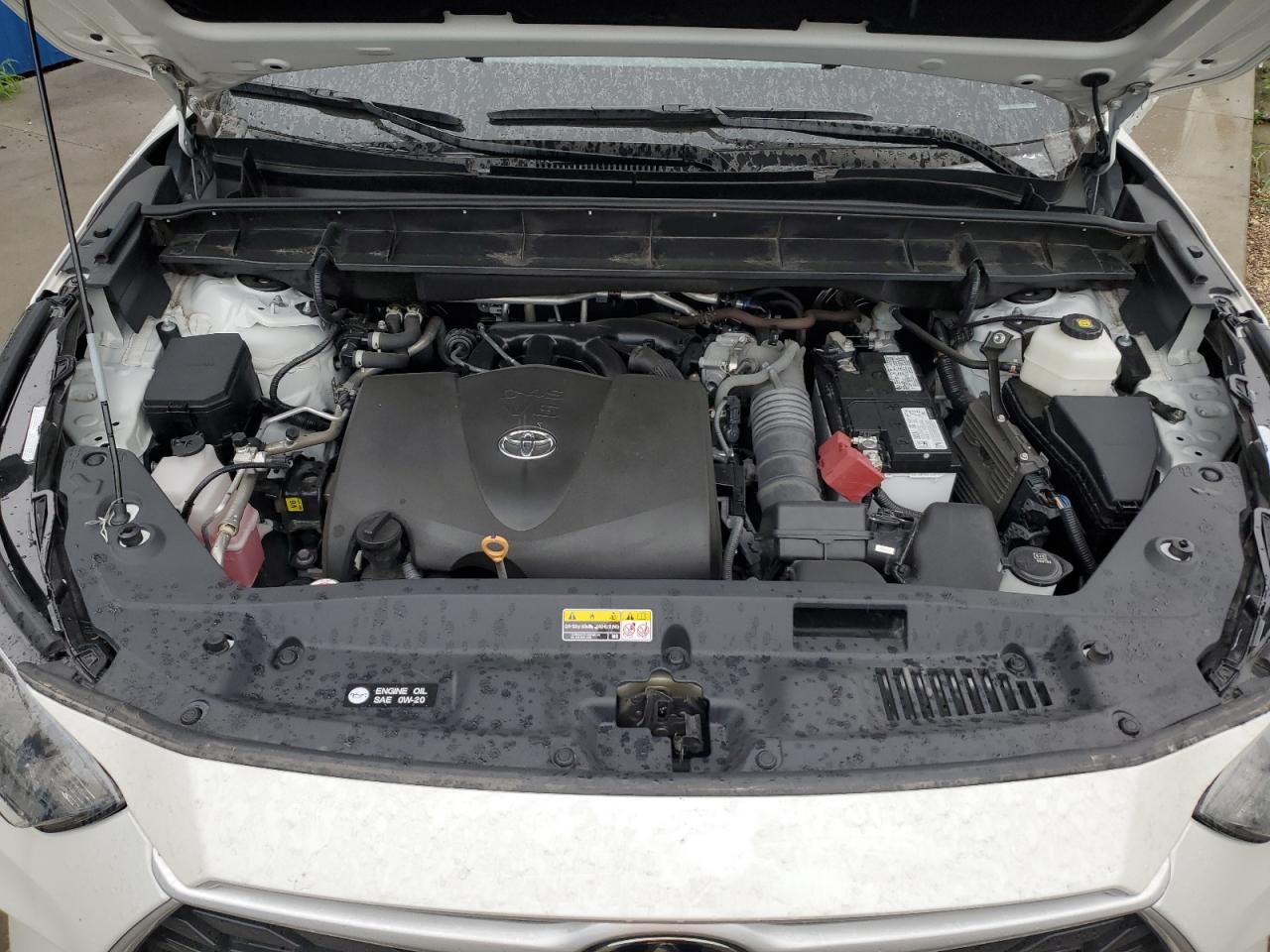 2022 Toyota Highlander VIN 5TDZZRAH8NS133180 Copart auction photo, rear end / side damage thumbnail 12