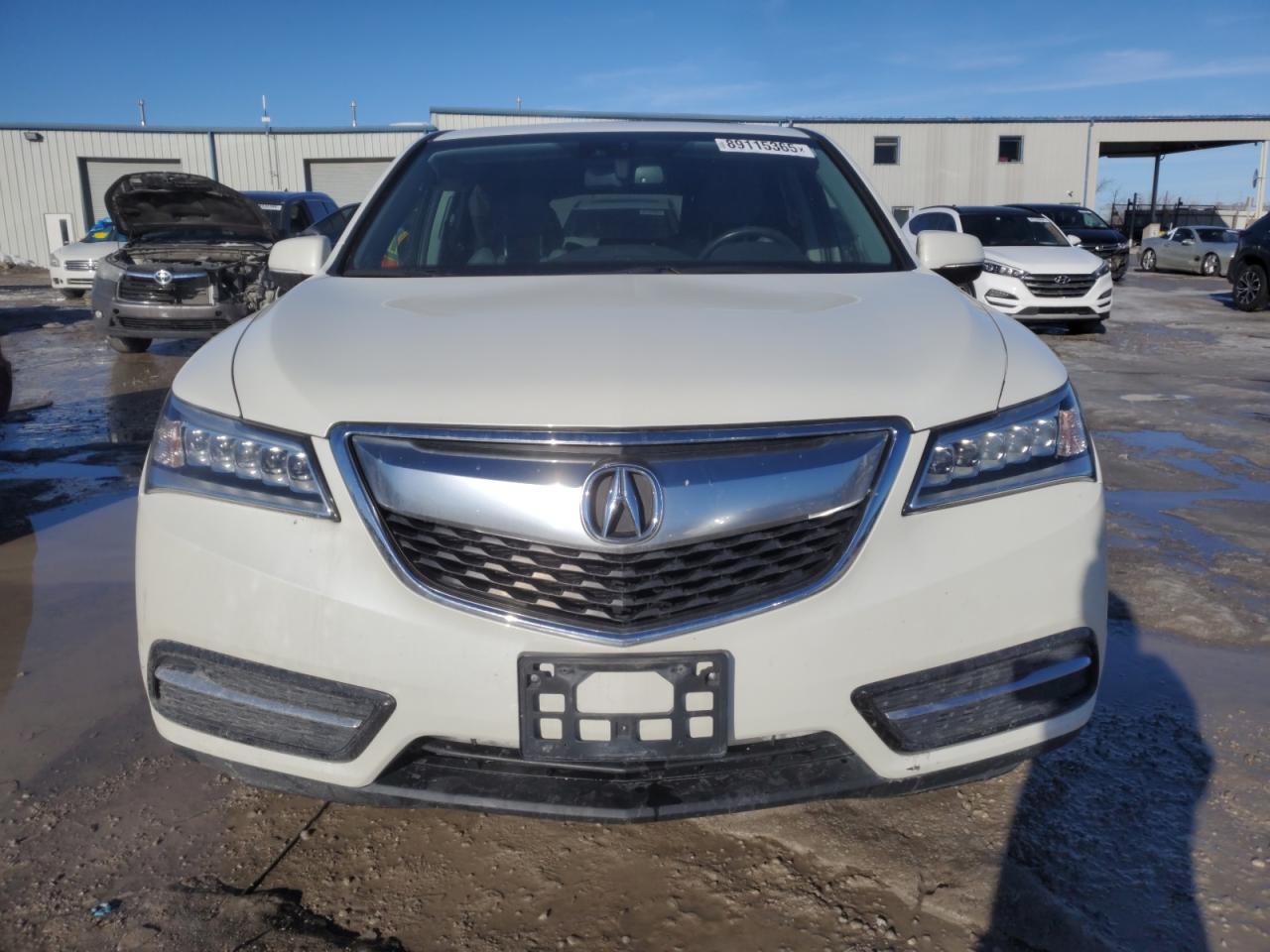2015 Acura MDX VIN 5FRYD4H43FB027627 Copart auction photo, side damage thumbnail 5