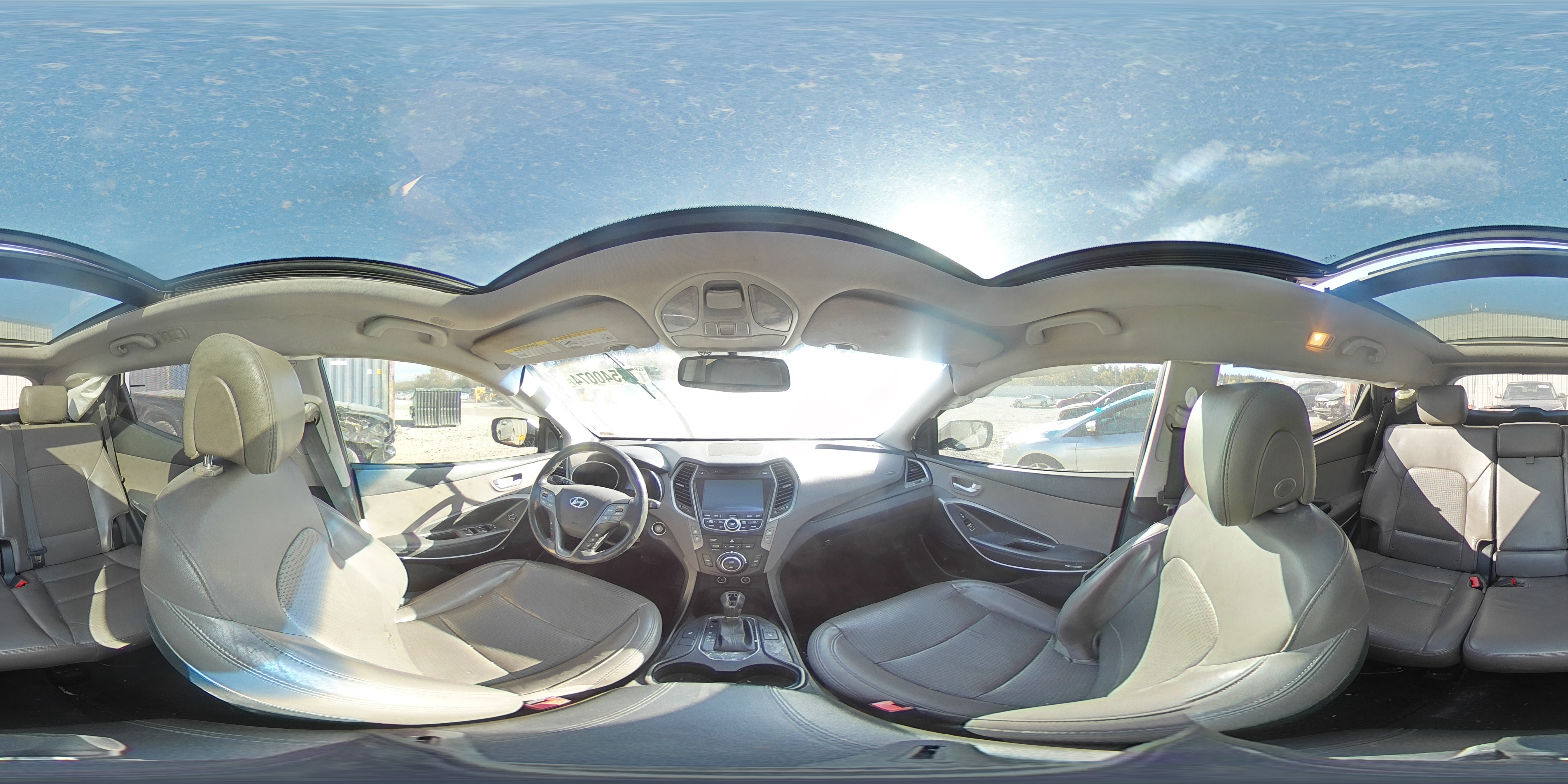 2013 Hyundai Santa Fe VIN 5XYZW3LA4DG032610 Copart auction photo, all over damage thumbnail 14