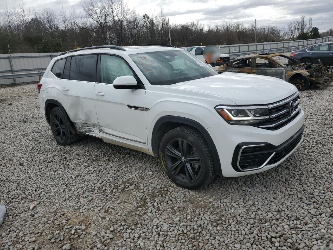 2021 Volkswagen Atlas VIN 1V2RR2CA7MC594764 Copart auction photo, side damage thumbnail 4