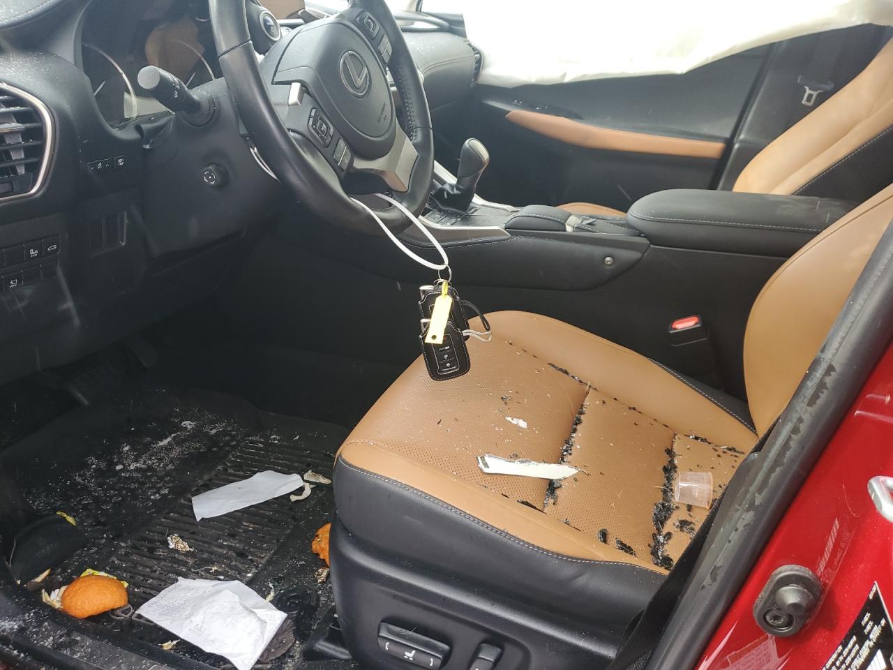 2021 Lexus NX VIN JTJGJRDZ3M5010570 Copart auction photo, all over damage thumbnail 7