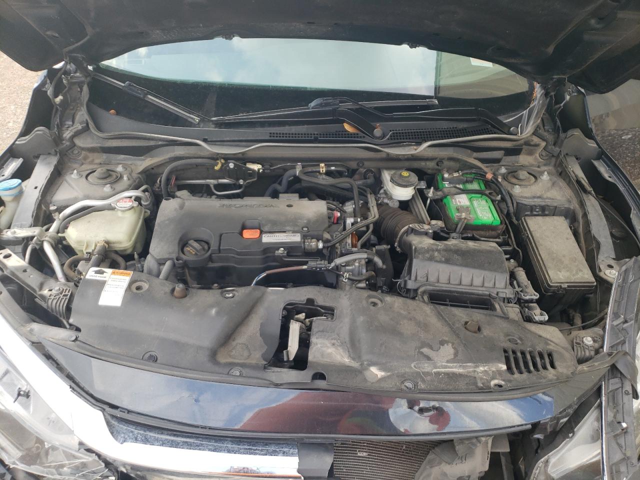2016 Honda Civic VIN 19XFC2F70GE043272 Copart auction photo, front end / vandalism damage thumbnail 11