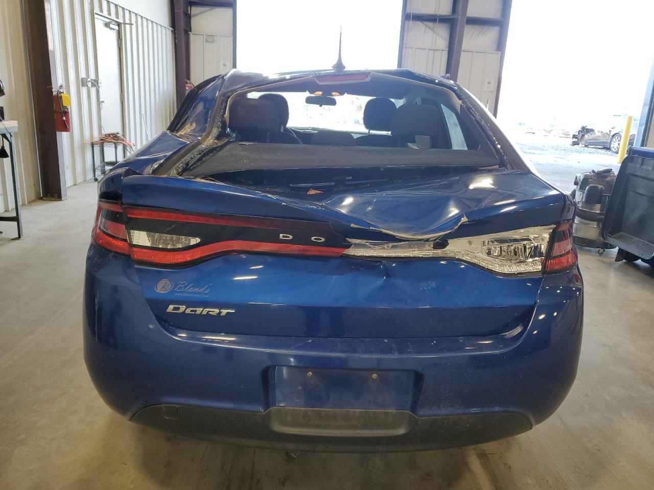 2013 Dodge Dart VIN 1C3CDFAA9DD330363 Copart auction photo, rear end / top/roof damage thumbnail 6