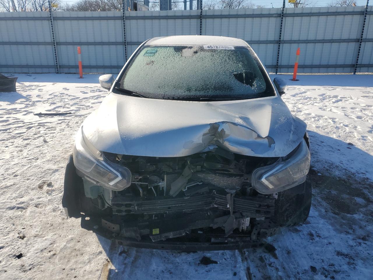 2021 Nissan Versa VIN 3N1CN8EV5ML848033 Copart auction photo, front end / side damage thumbnail 5