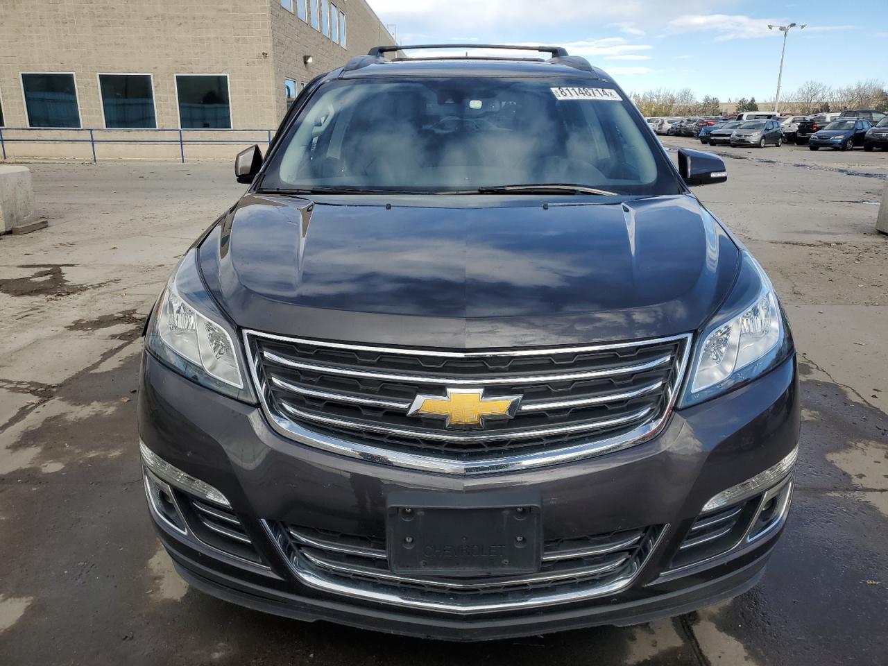 2014 Chevrolet Traverse VIN 1GNKVJKD0EJ270466 Copart auction photo, side / front end damage thumbnail 5
