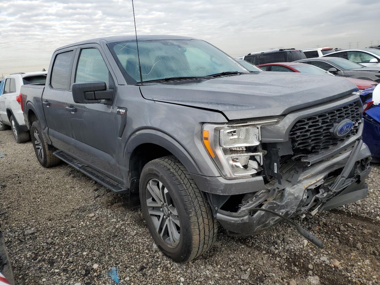 2021 Ford F-150 VIN 1FTEW1EP7MFD02131 Copart auction photo, front end damage thumbnail 4