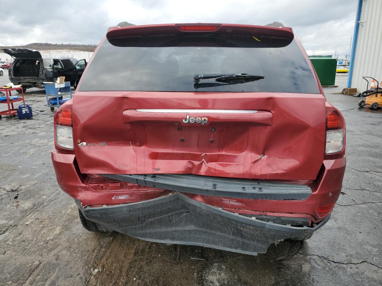 2016 Jeep Compass VIN 1C4NJDBB3GD788932 Copart auction photo, rear end / front end damage thumbnail 6