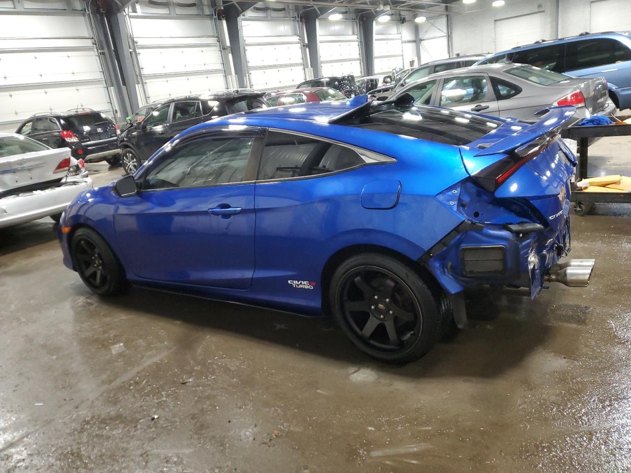 2018 Honda Civic VIN 2HGFC3A50JH757962 Copart auction photo, rear end damage thumbnail 2