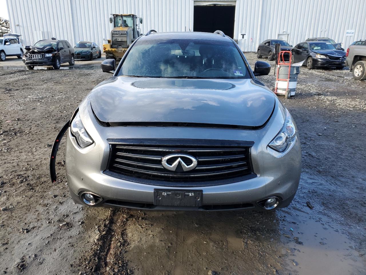 2015 Infiniti QX70 VIN JN8CS1MW1FM480454 Copart auction photo, front end damage thumbnail 5