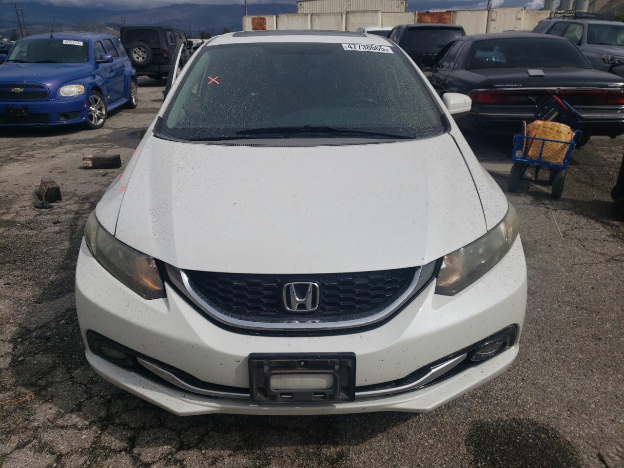 2014 Honda Civic VIN 19XFB2F90EE208089 Copart auction photo, side / front end damage thumbnail 5