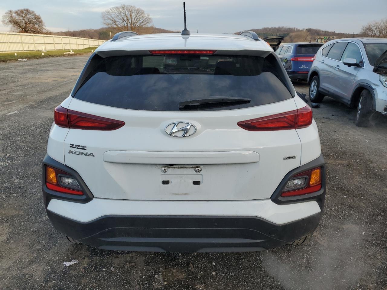 2020 Hyundai Kona VIN KM8K2CAA3LU514283 Copart auction photo, front end damage thumbnail 6