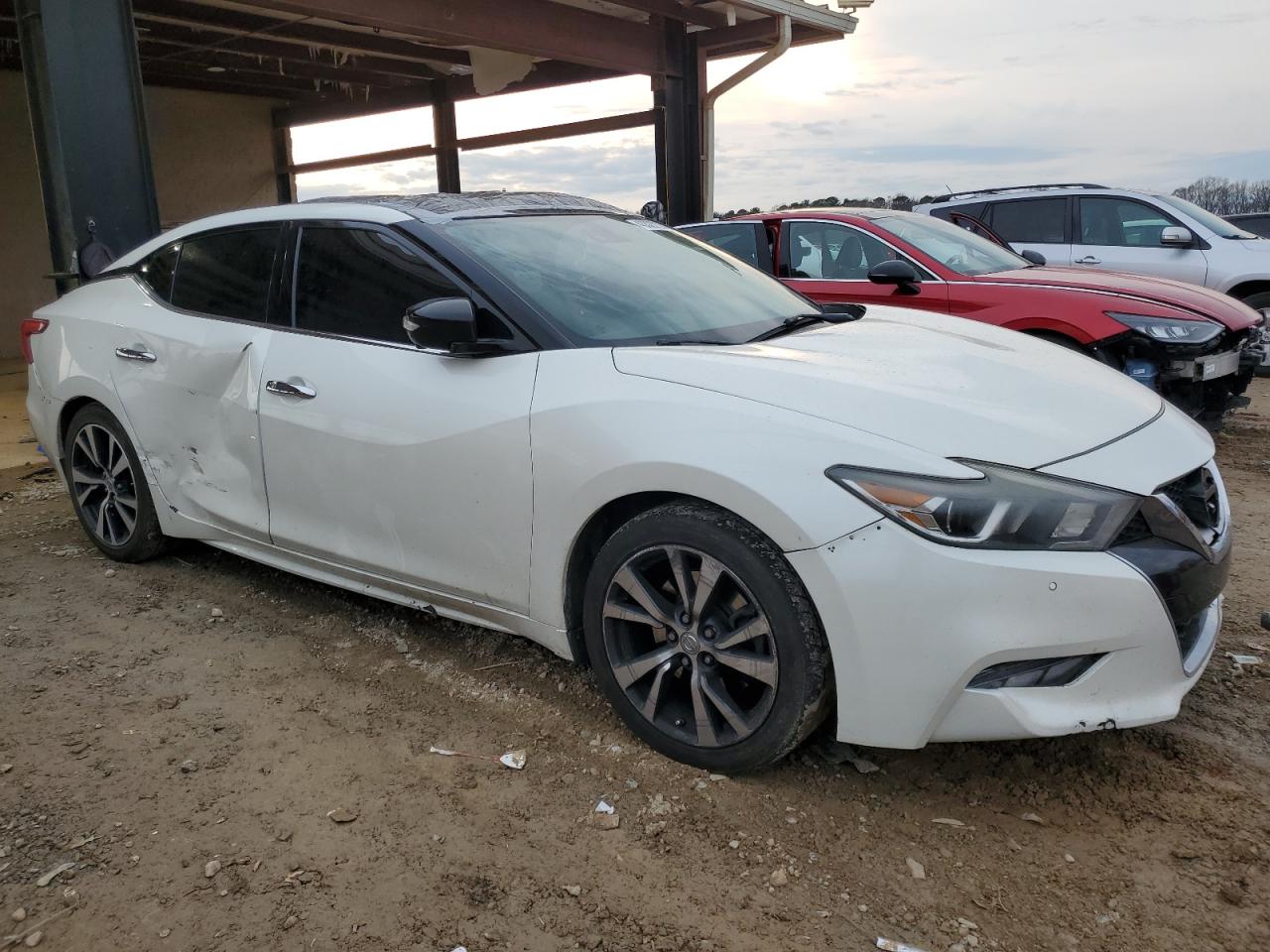2016 Nissan Maxima VIN 1N4AA6AP1GC409736 Copart auction photo, top/roof / side damage thumbnail 4