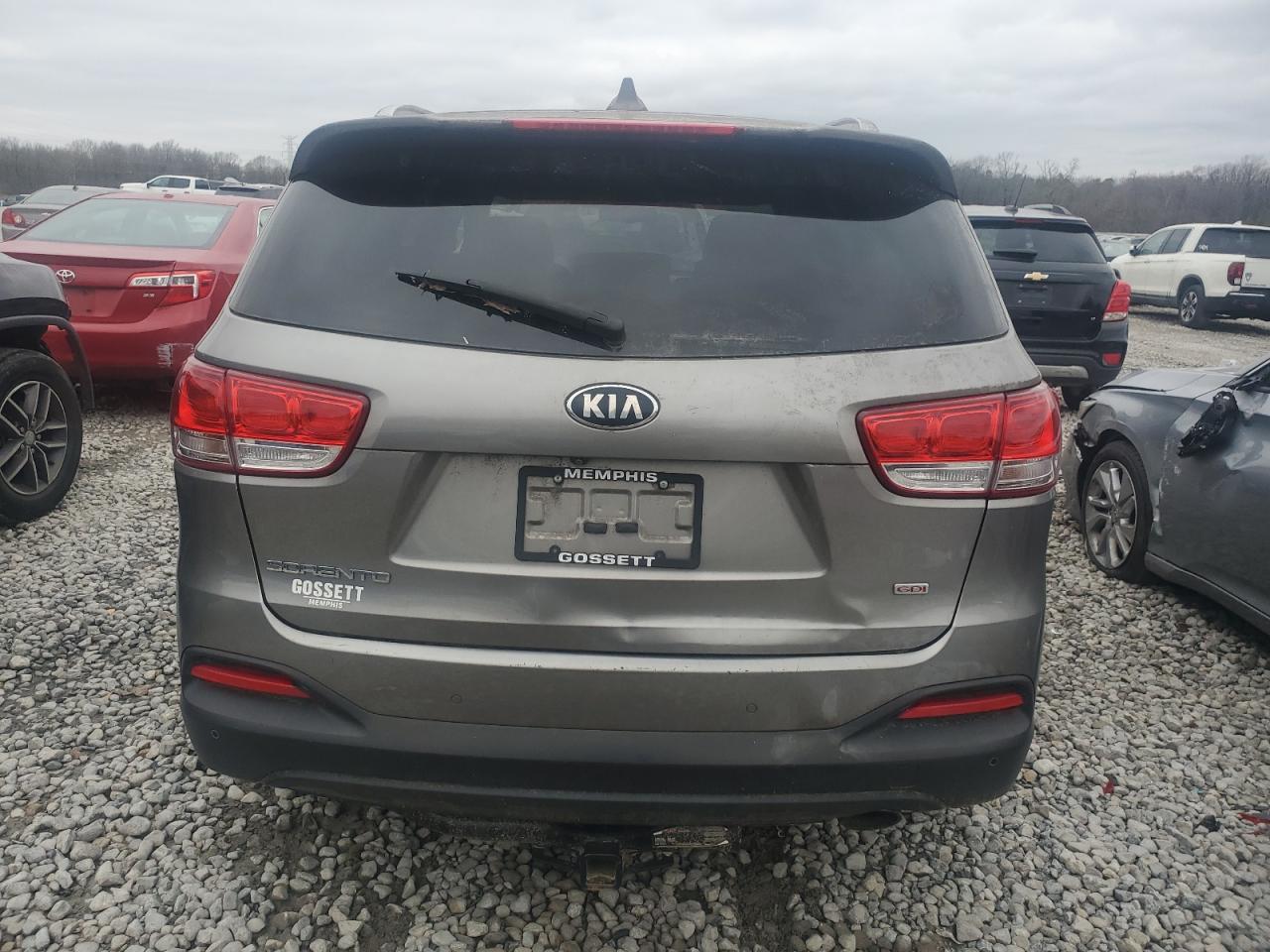 2016 KIA Sorento VIN 5XYPG4A39GG091445 Copart auction photo, rear end damage thumbnail 6