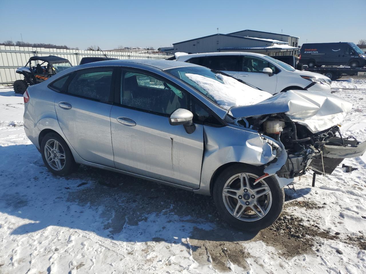 2019 Ford Fiesta VIN 3FADP4BJXKM145224 Copart auction photo, front end / minor dent/scratches damage thumbnail 4