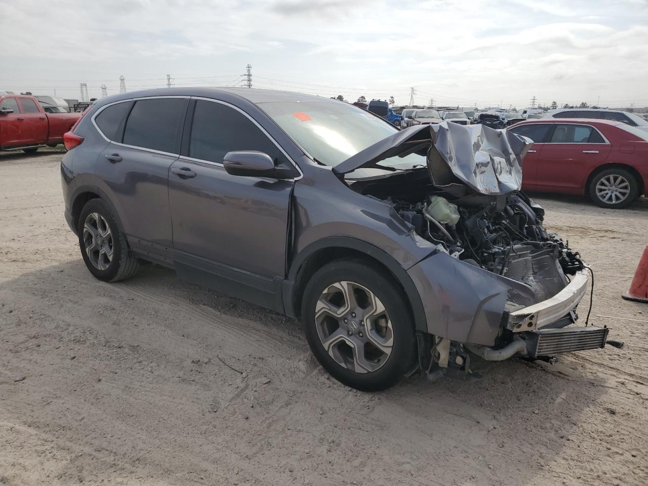 2017 Honda CR-V VIN 7FARW1H82HE040152 Copart auction photo, front end damage thumbnail 4