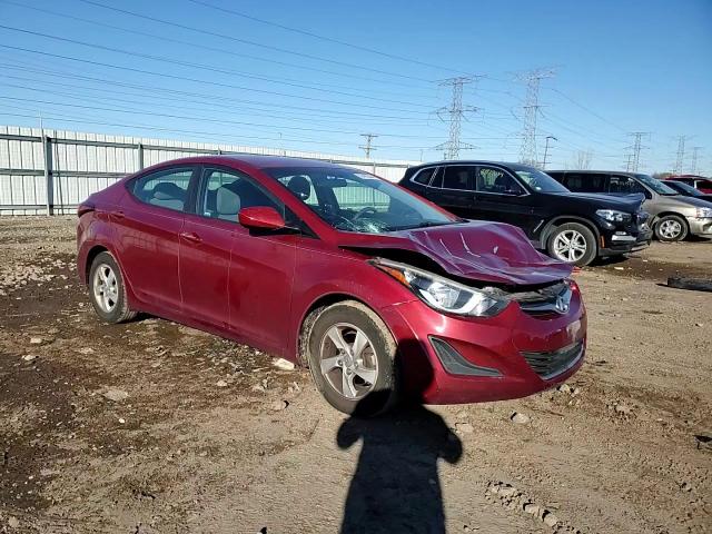 2014 Hyundai Elantra VIN 5NPDH4AEXEH540073 Copart auction photo, front end / minor dent/scratches damage thumbnail 11