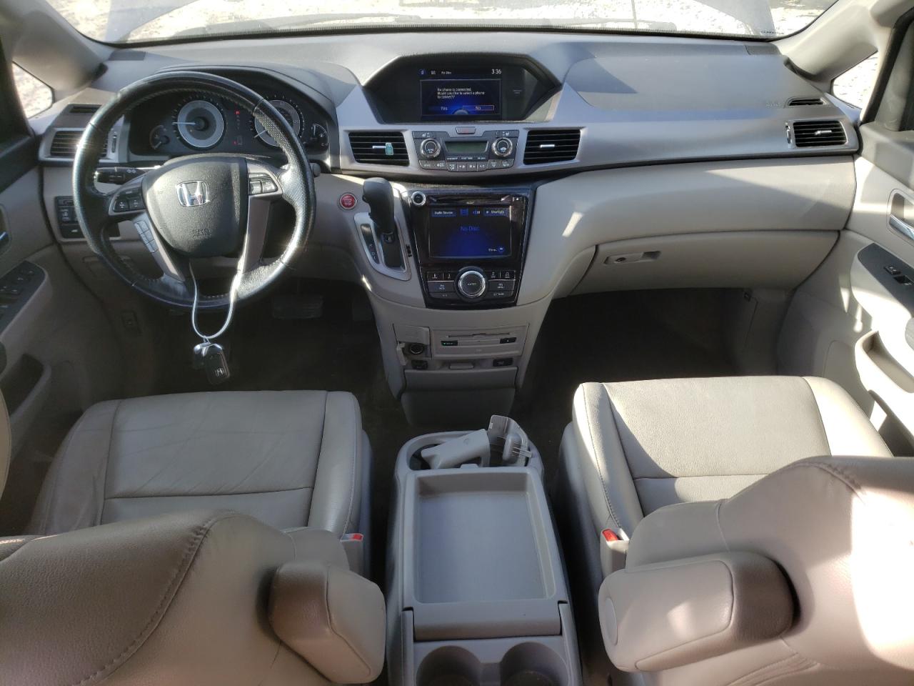 2015 Honda Odyssey VIN 5FNRL5H68FB076550 Copart auction photo, rear end / front end damage thumbnail 8