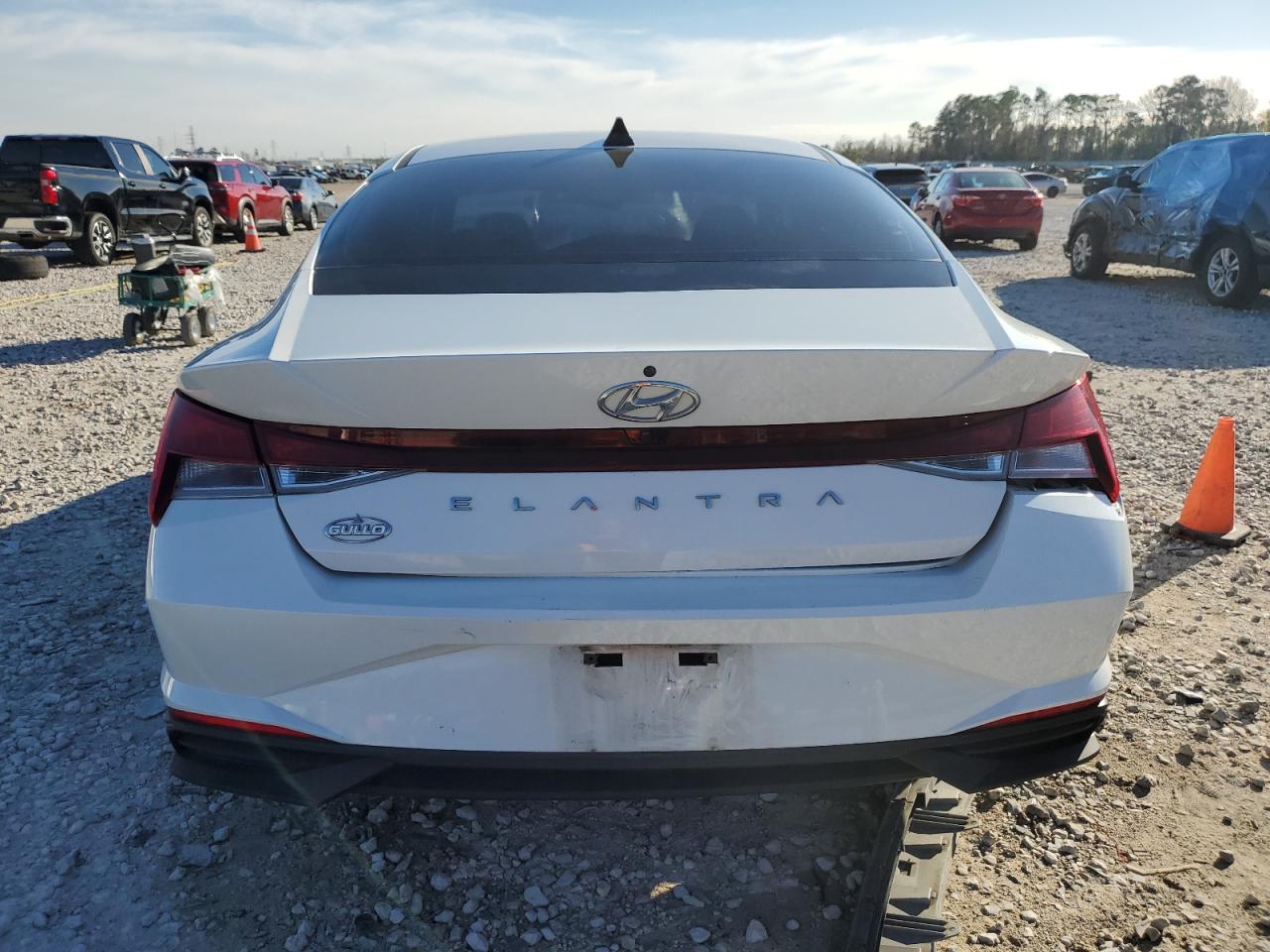 2021 Hyundai Elantra VIN 5NPLM4AG3MH002886 Copart auction photo, front end / rear end damage thumbnail 6