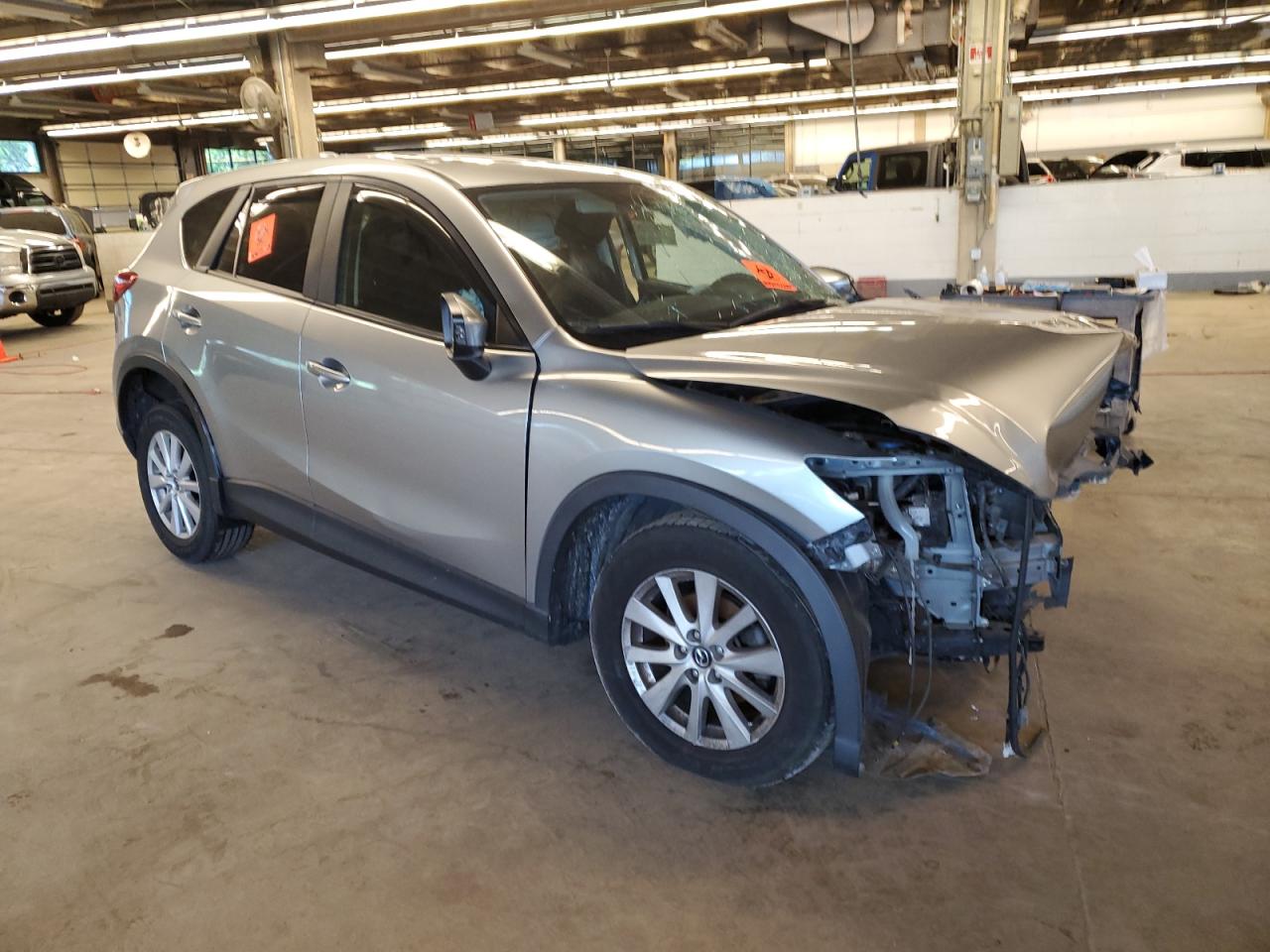 2013 Mazda CX-5 VIN JM3KE2CE7D0102681 Copart auction photo, front end / minor dent/scratches damage thumbnail 4