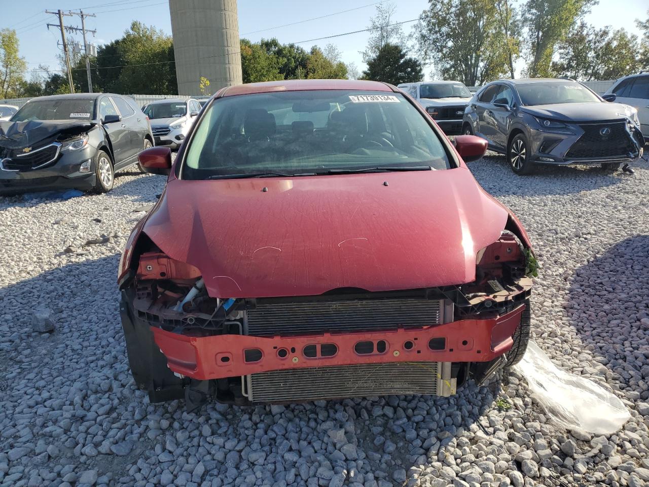 2012 Ford Focus VIN 1FAHP3K24CL323670 Copart auction photo, front end / side damage thumbnail 5