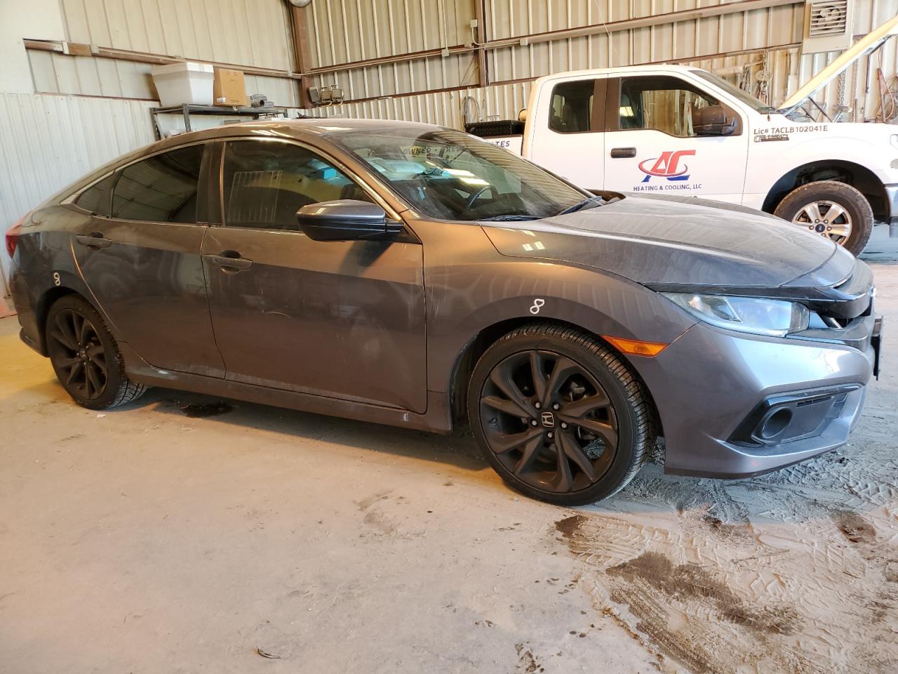 2020 Honda Civic VIN 19XFC2F85LE028544 Copart auction photo, hail / minor dent/scratches damage thumbnail 4