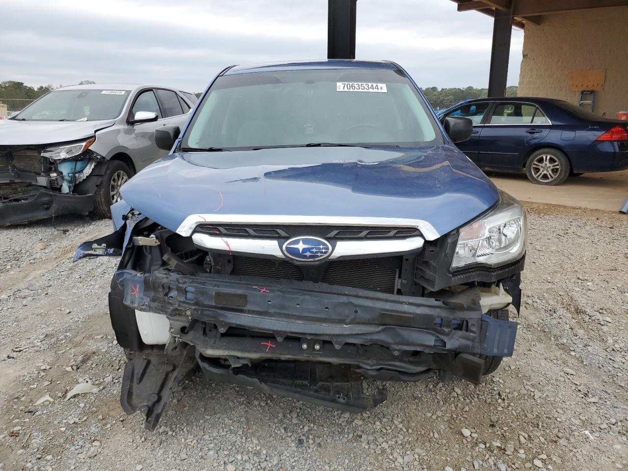 2017 Subaru Forester VIN JF2SJAACXHH568808 Copart auction photo, front end / side damage thumbnail 5