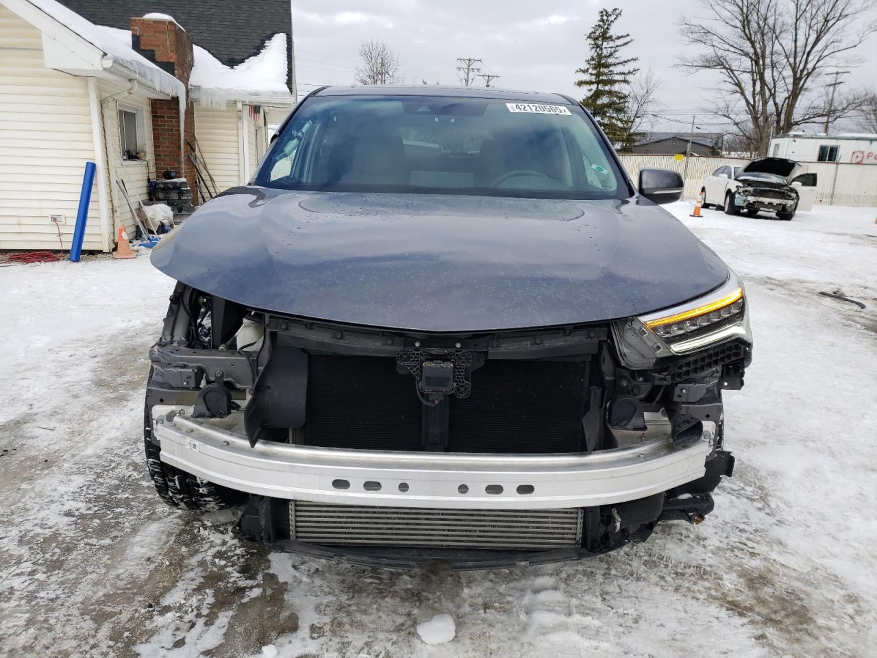 2021 Acura RDX VIN 5J8TC2H54ML031693 Copart auction photo, front end / side damage thumbnail 5