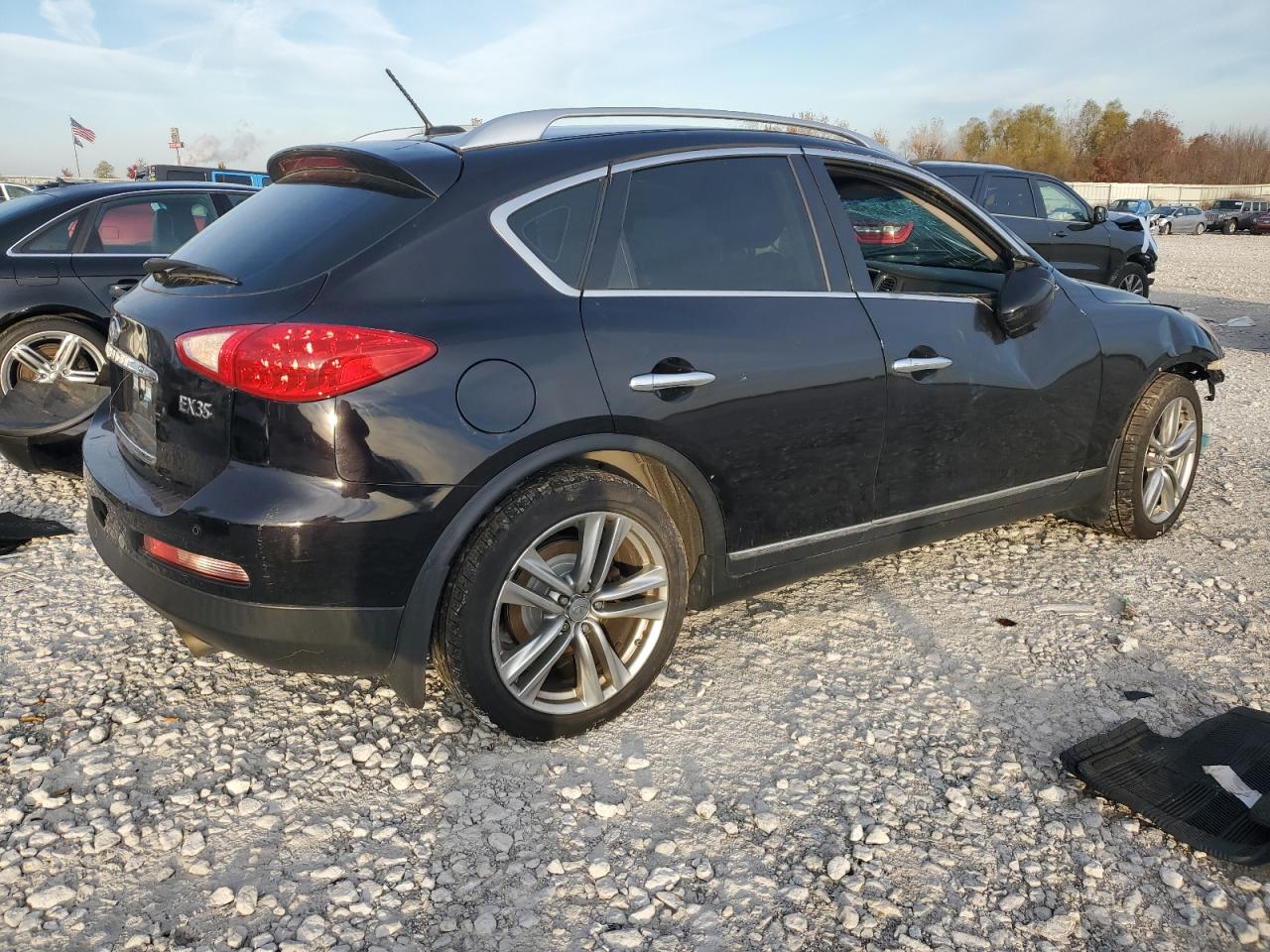 2012 Infiniti EX VIN JN1AJ0HR5CM452224 Copart auction photo, all over damage thumbnail 3