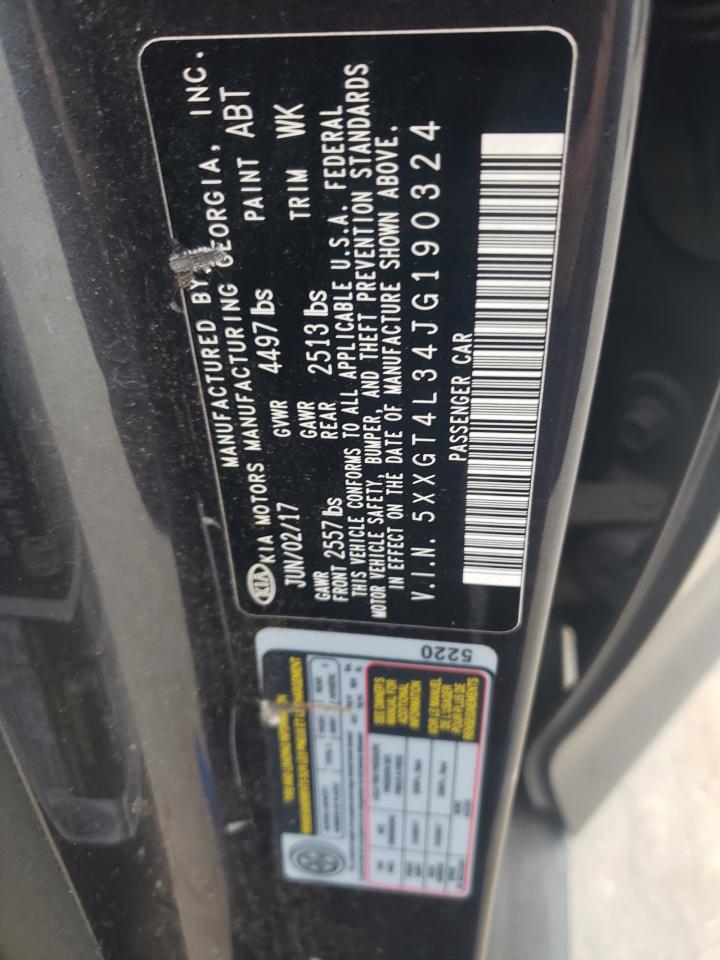 2018 KIA Optima VIN 5XXGT4L34JG190324 Copart auction photo, rear end damage thumbnail 14