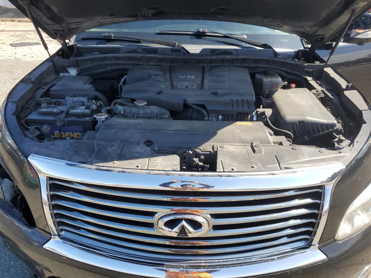 2011 Infiniti QX56 VIN JN8AZ2NE4B9006123 Copart auction photo, front end / minor dent/scratches damage thumbnail 14