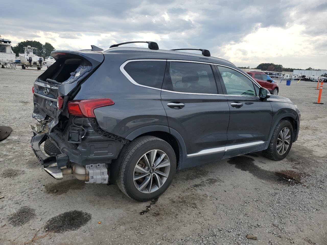 2020 Hyundai Santa Fe VIN 5NMS33AD0LH189403 Copart auction photo, rear end / front end damage thumbnail 3