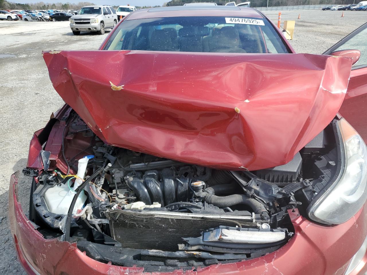 2013 Hyundai Elantra VIN 5NPDH4AE3DH183933 Copart auction photo, front end damage thumbnail 11