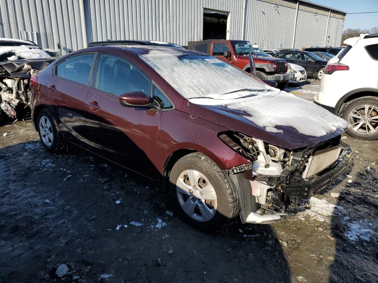 2018 KIA Forte VIN 3KPFK4A7XJE260129 Copart auction photo, front end / minor dent/scratches damage thumbnail 4